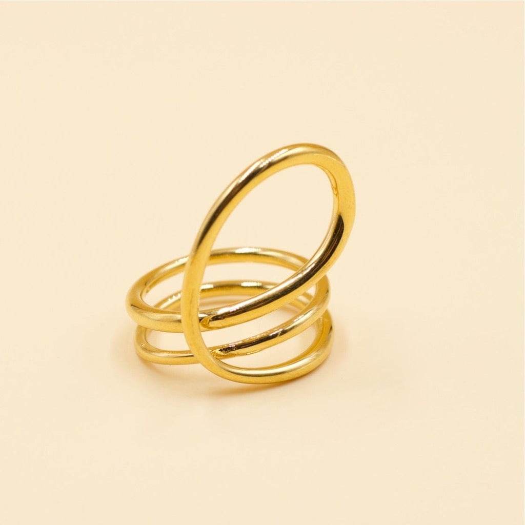 melomelo Majestic - Modern Ring Gold