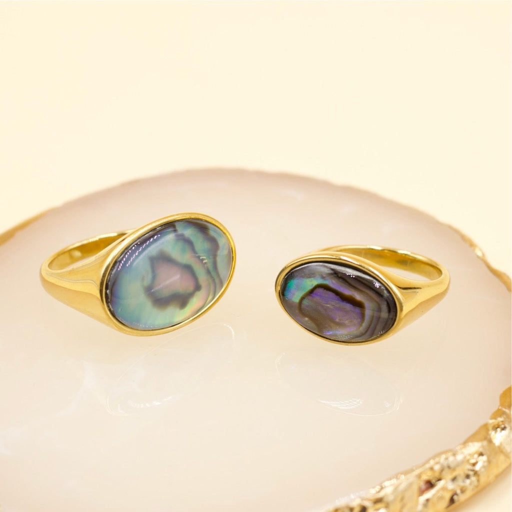 melomelo Zoila - Abalone Rings Vintage