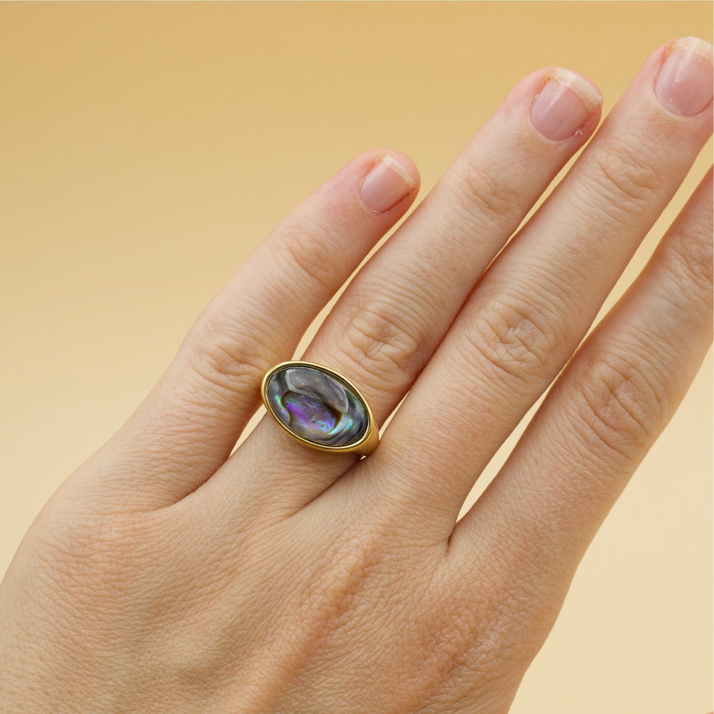 melomelo Zoila - Abalone Rings Vintage