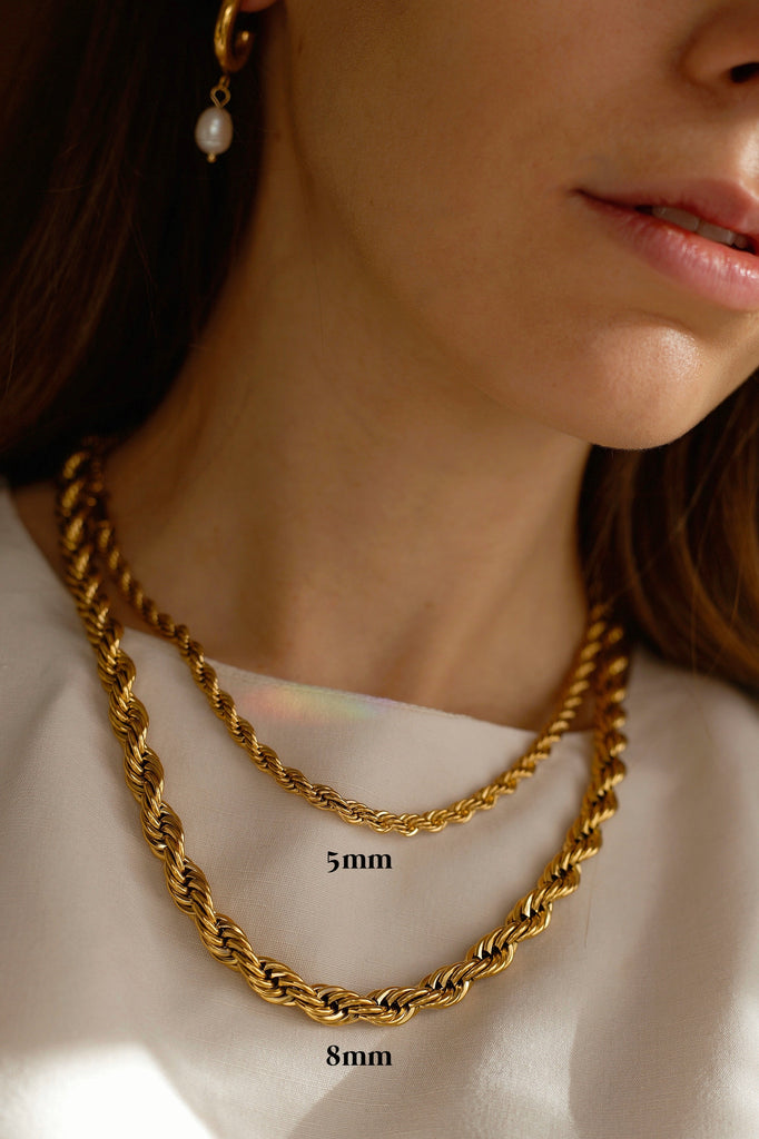 melomelo Agamemnon - 3mm Gold Rope Chain