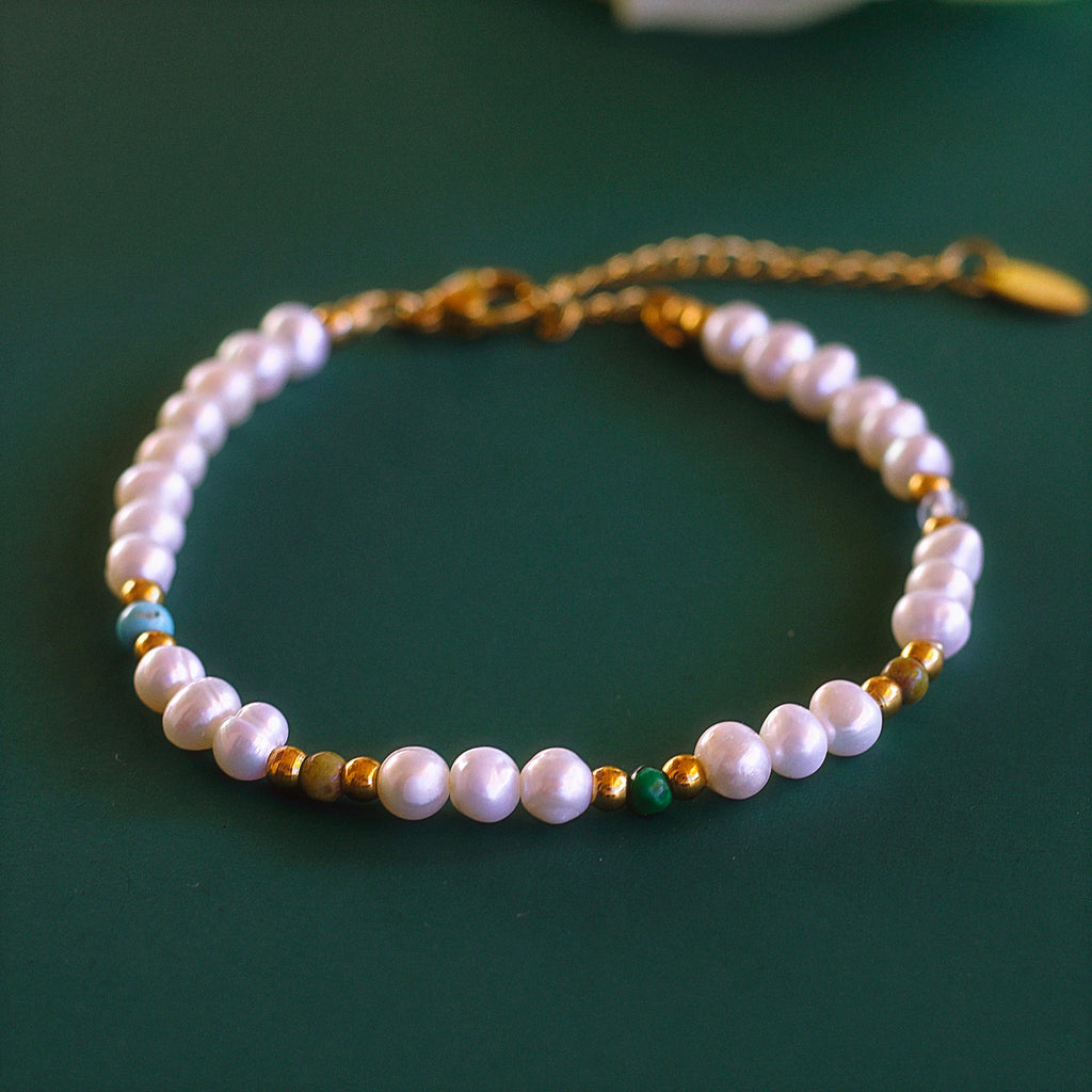 melomelo Anoah - Beaded Pearl Bracelet