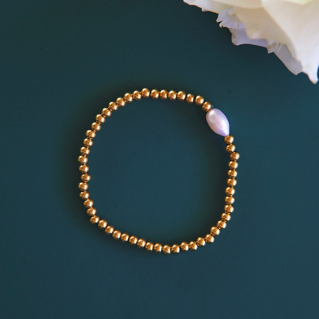 melomelo Luca - Gold Beads Bracelet