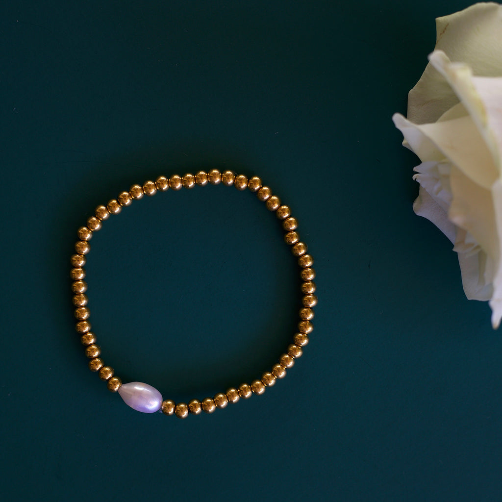 melomelo Luca - Gold Beads Bracelet