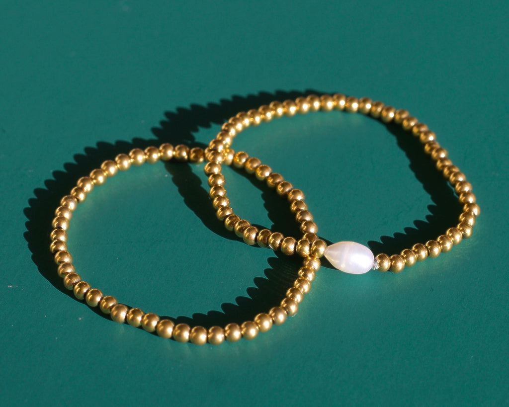 melomelo Luca - Gold Beads Bracelet