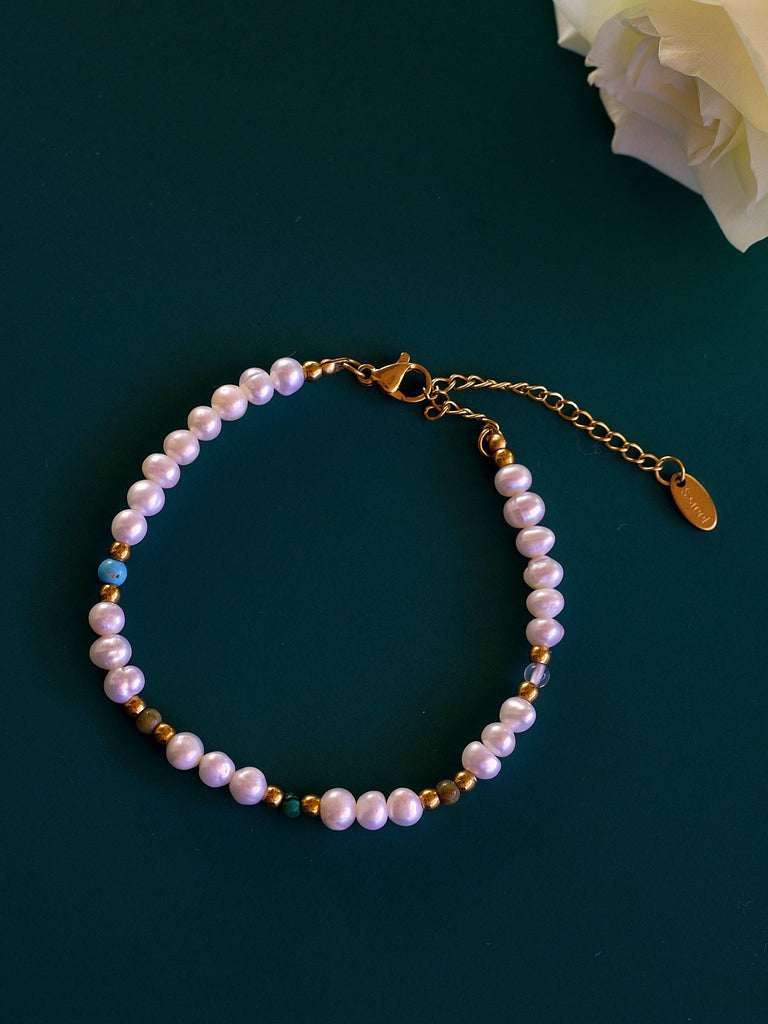 melomelo Anoah - Beaded Pearl Bracelet