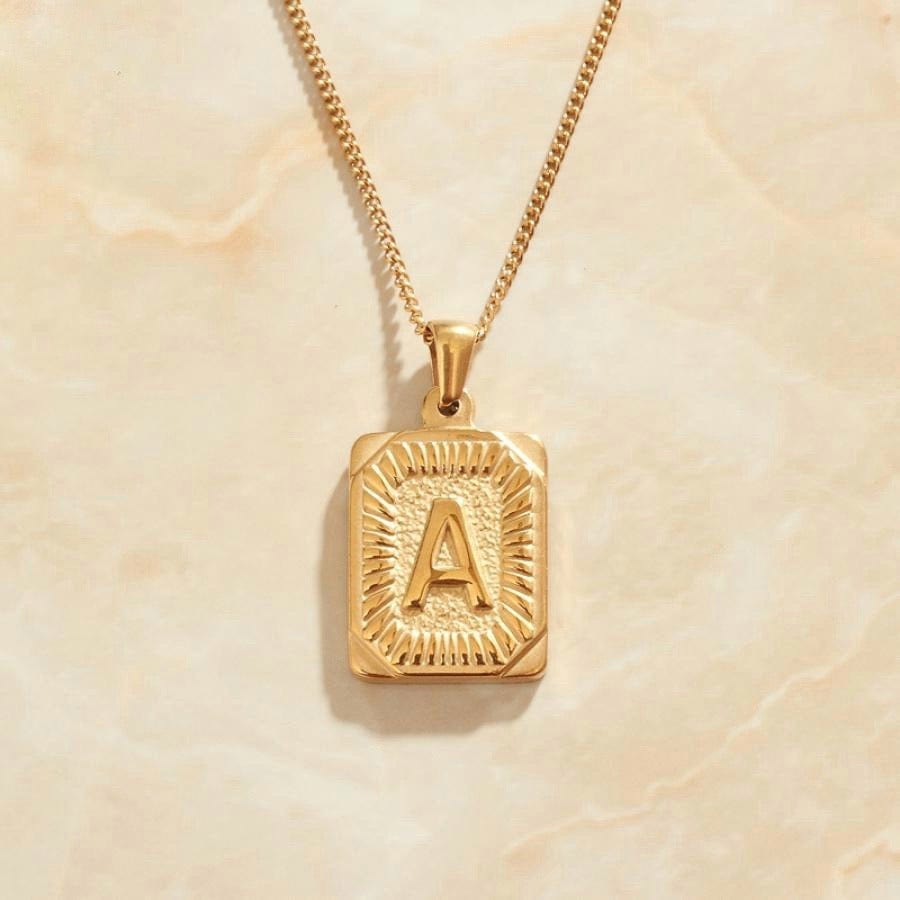 melomelo A Valentin - Initial Letter A-Z Pendant Necklaces