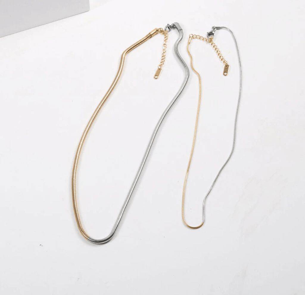 melomelo Adina - Two Tone Gold Chain