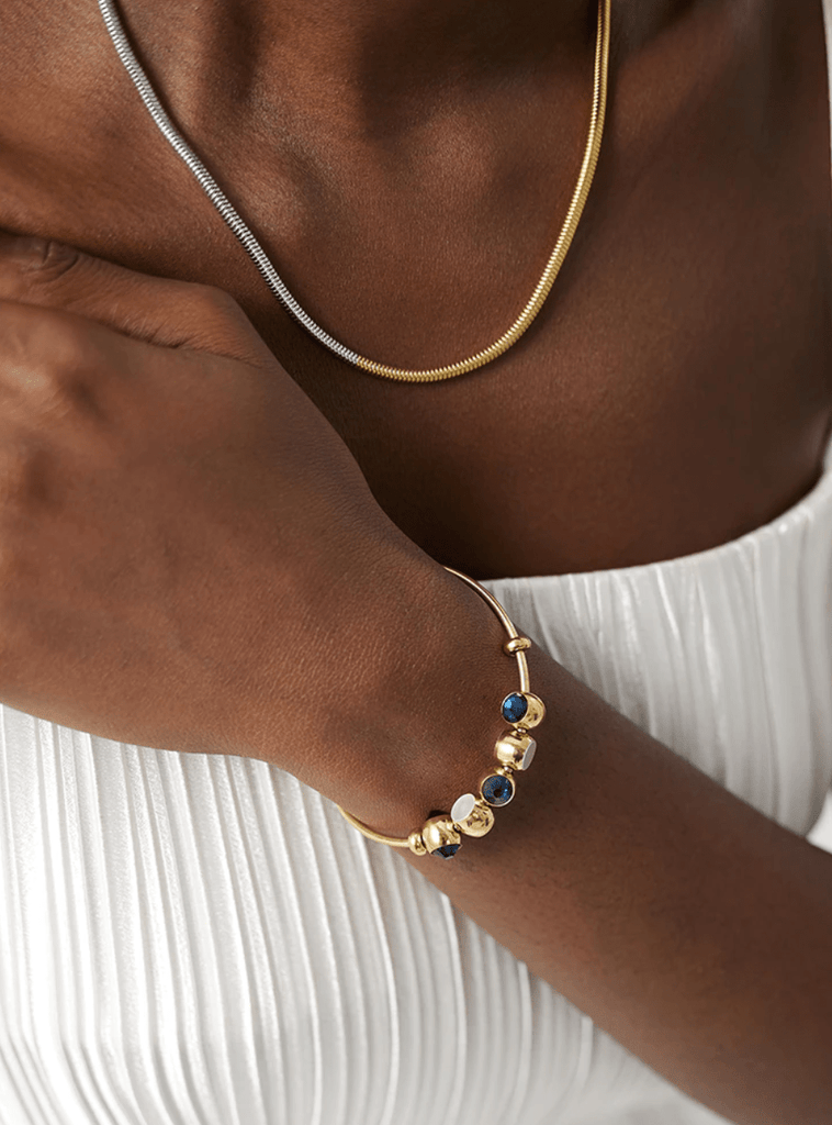 melomelo Adina - Two Tone Gold Chain