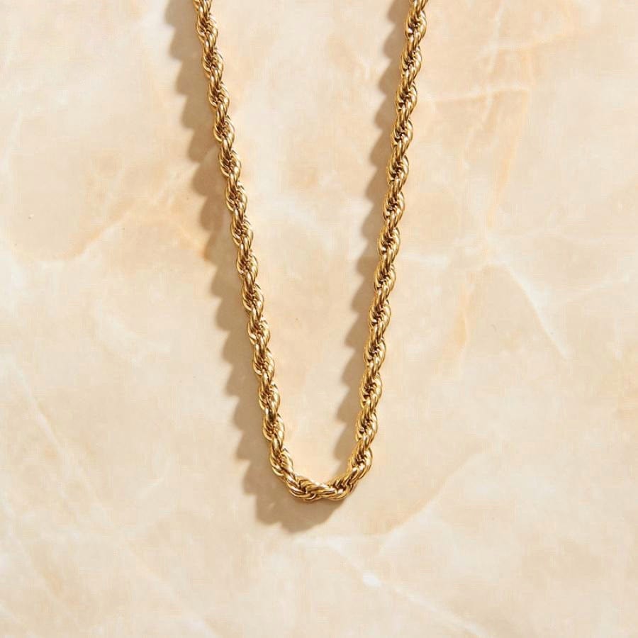 melomelo Agamemnon - 3mm Gold Rope Chain