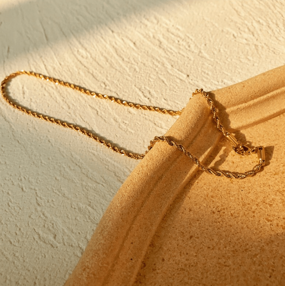 melomelo Agamemnon - 3mm Gold Rope Chain