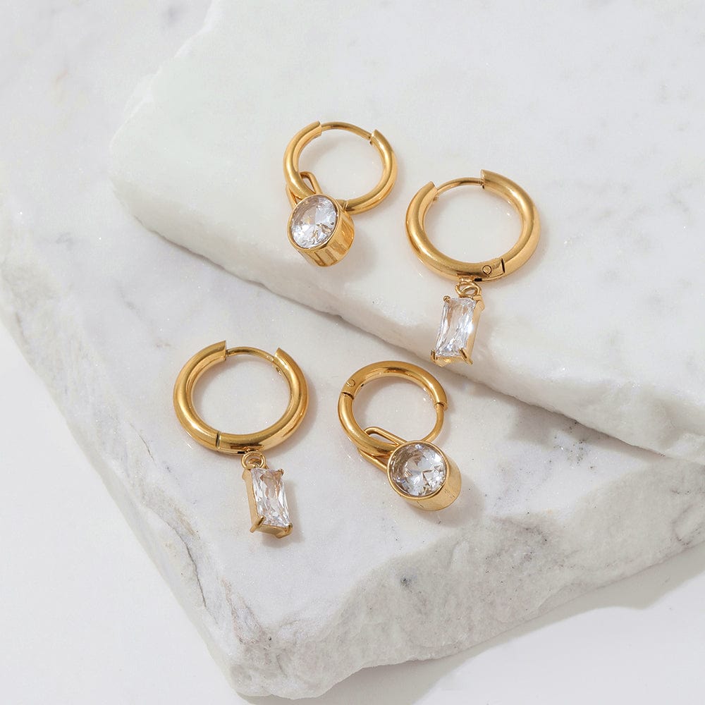 melomelo Algren - Huggie Earrings with Charms