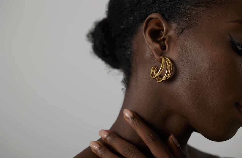 melomelo Annabel - Triple Arc Earrings