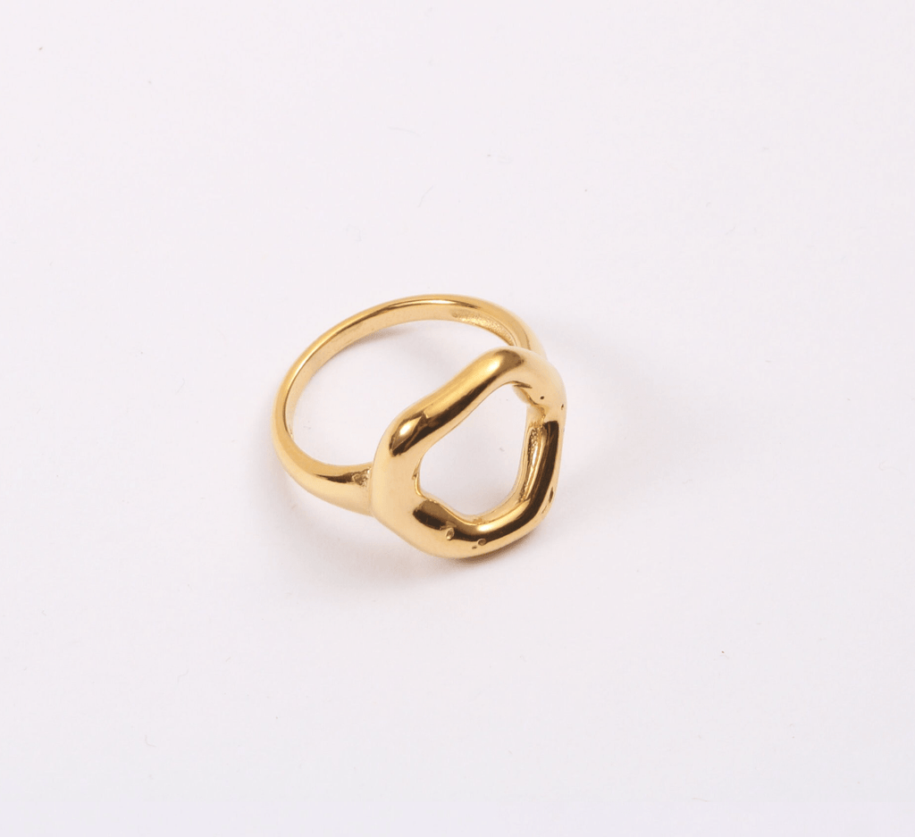 melomelo Arezzo - Unique Circle Open Gold Ring