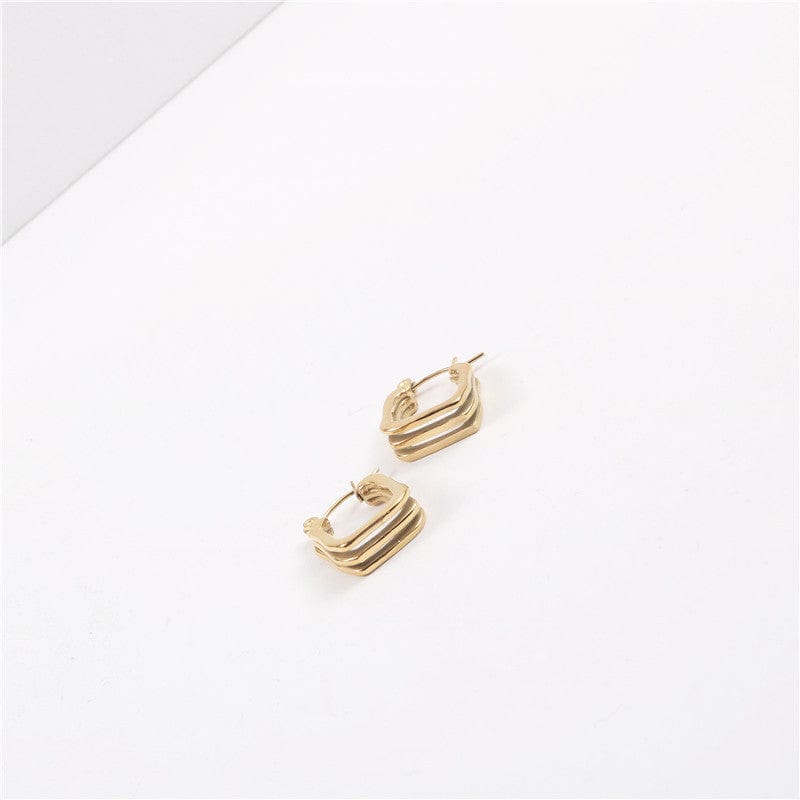 melomelo Arwin - Organic Triple Layer Hoop Earrings