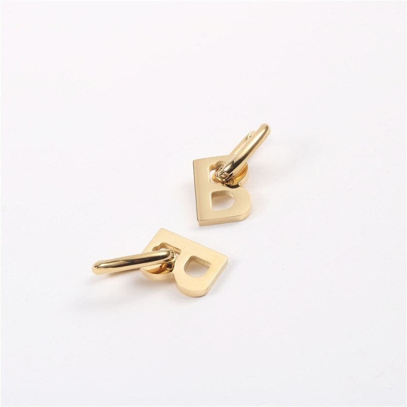 melomelo B Logo Earrings