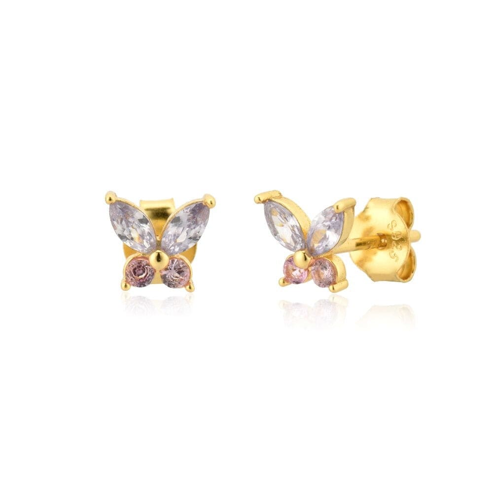 melomelo Butterfly Crystal Earrings