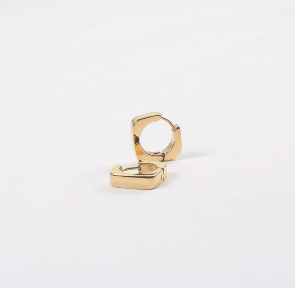 melomelo Camille - Chunky Square Hoop Earrings