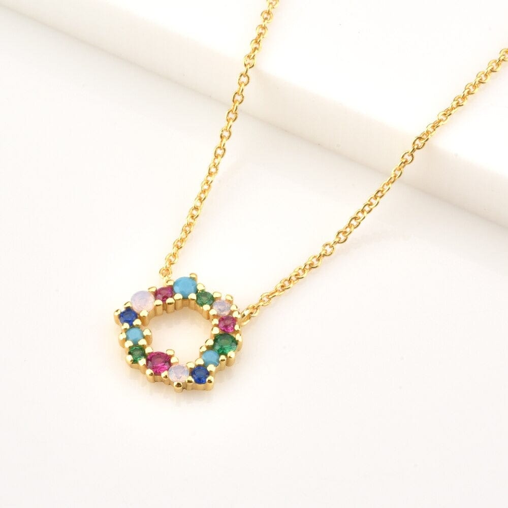 melomelo Carmel - Tutti Frutti Rainbow Open Charm Necklace