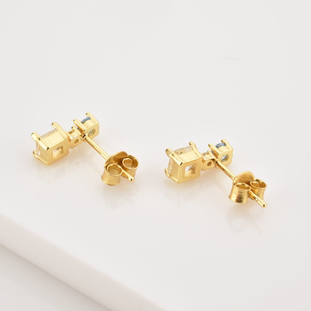 melomelo Colin - Crystal Earrings Studs