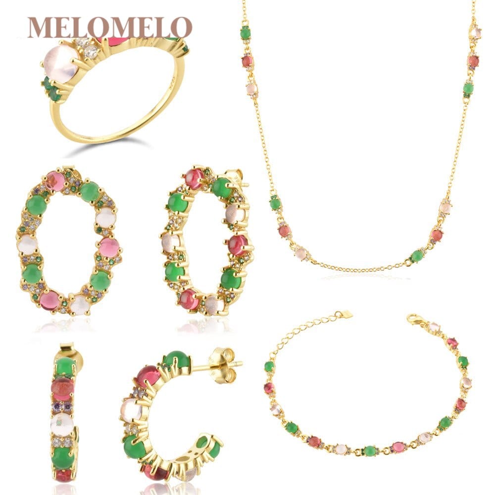 melomelo Cotton - Cabochon Earrings