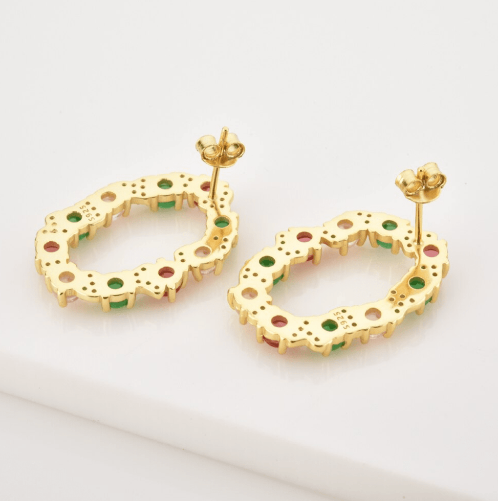 melomelo Cotton - Cabochon Earrings