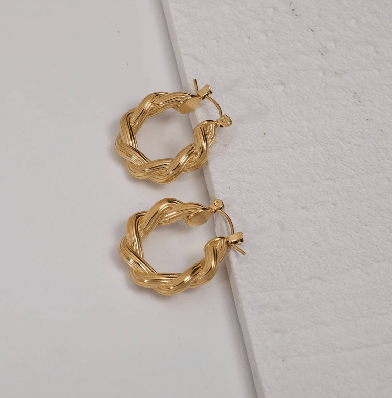melomelo Daffodil  - Twisted Huggy Hoops