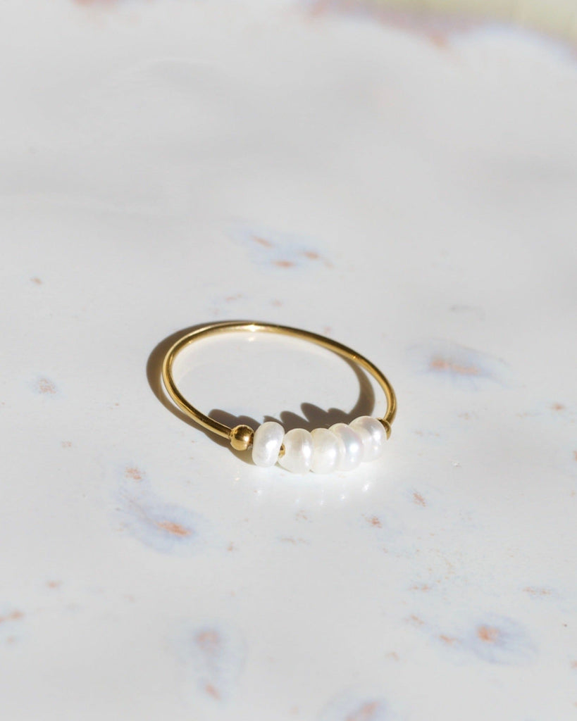 melomelo Gurk - Pearl Ring Gold