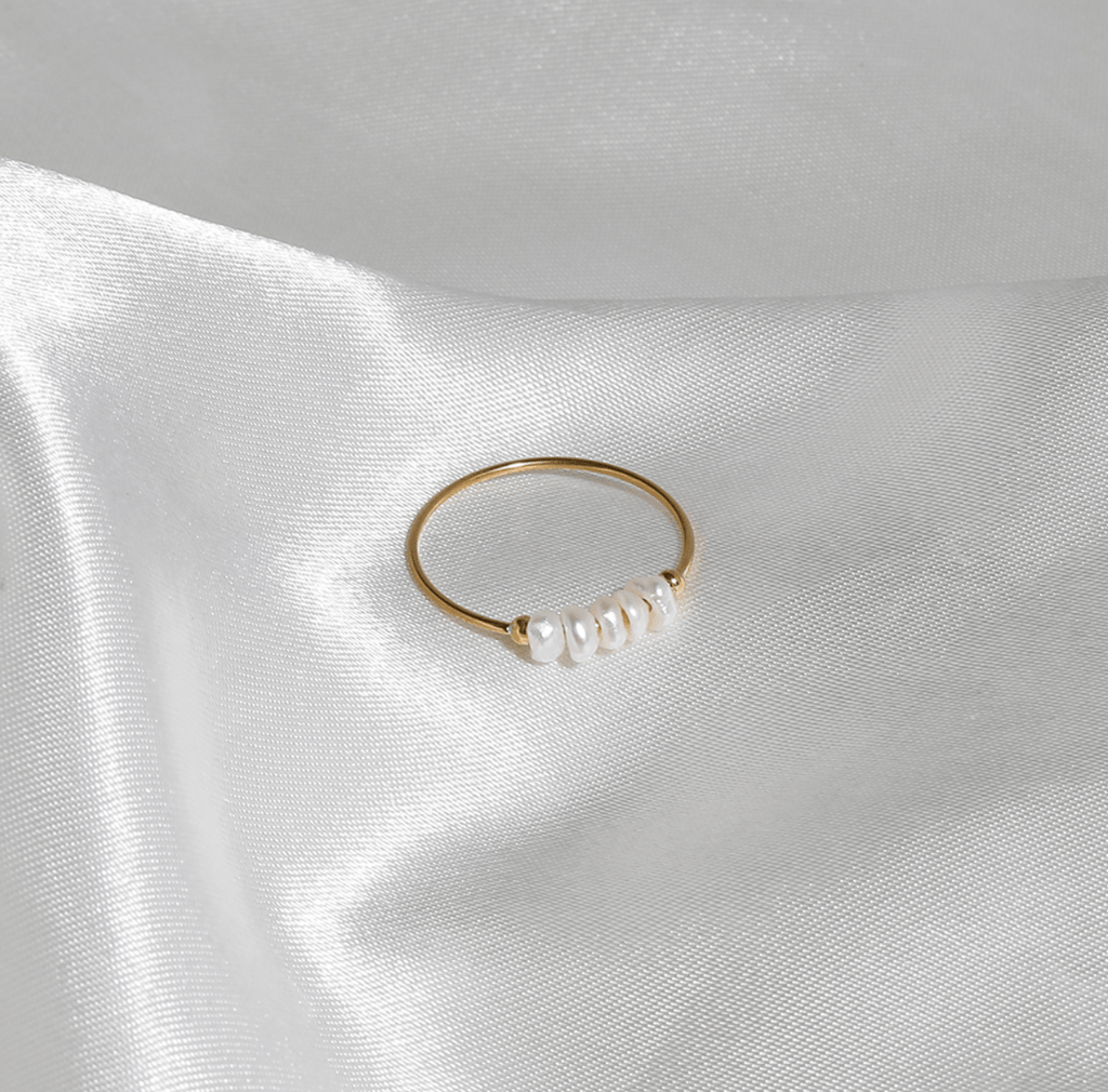 melomelo Gurk - Pearl Ring Gold