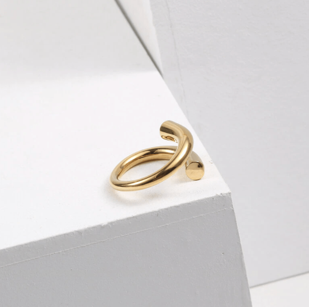 melomelo Fable - Edgy Nail Statement Ring