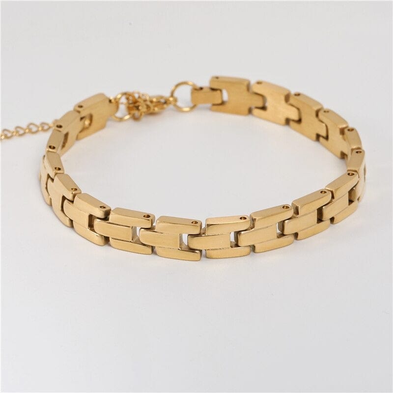melomelo Gold Aubree - Panther Link Bracelet
