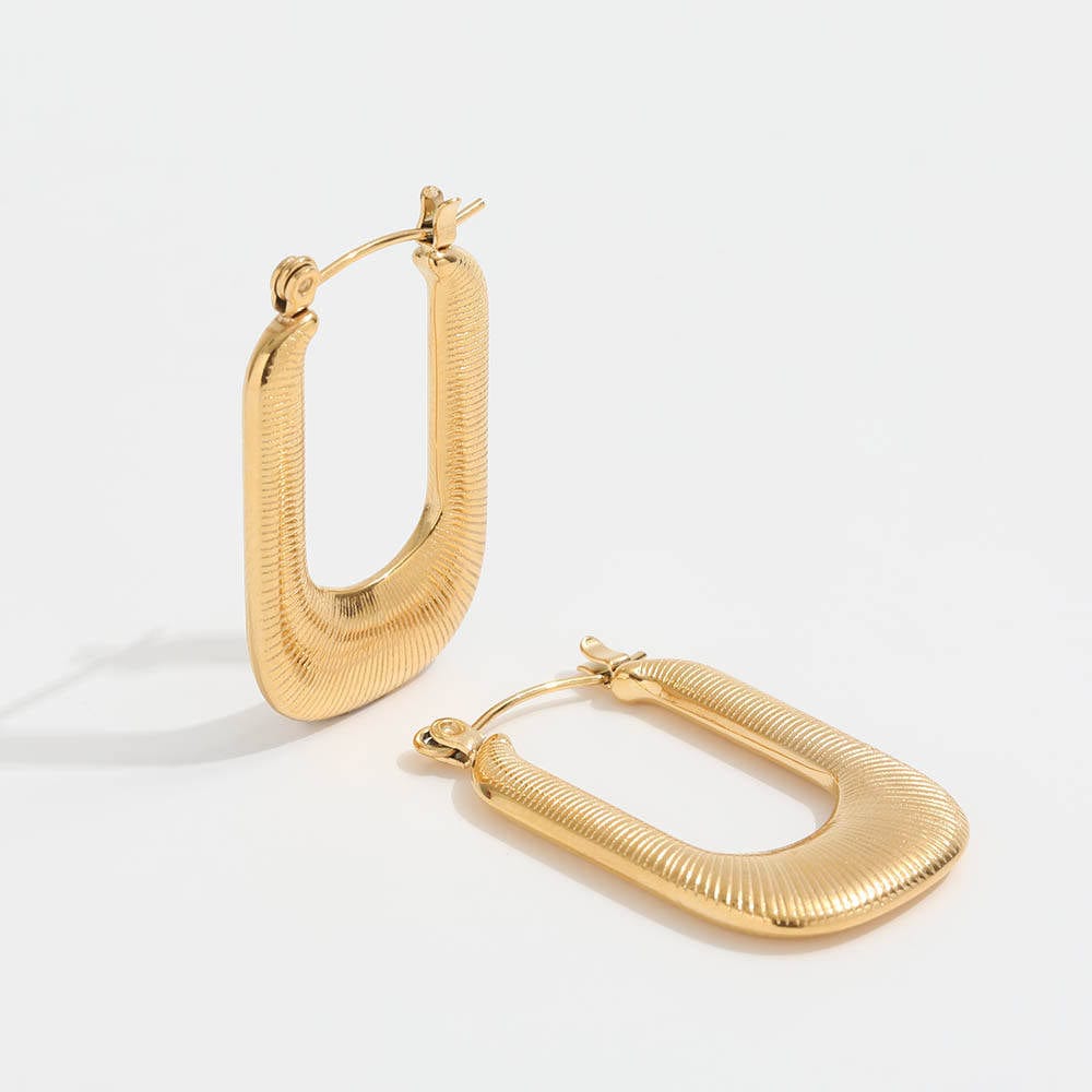 14K Solid Yellow Gold Delicate Threader Hoop Earrings – Sterling Forever