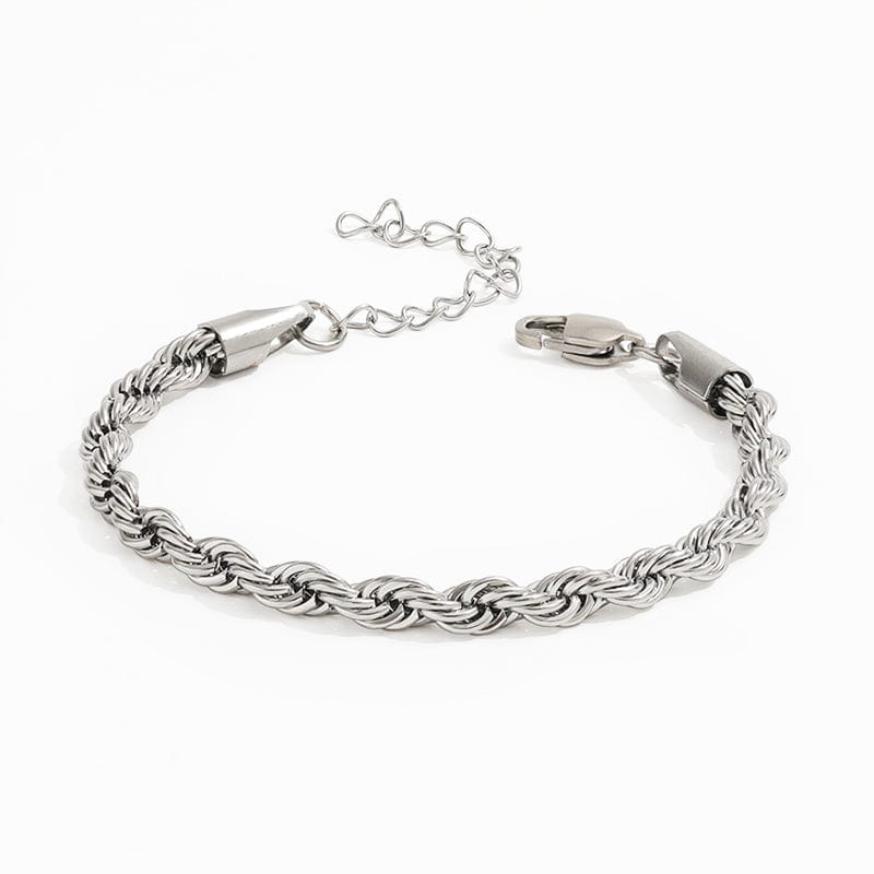 melomelo Herschell - 5mm Rope Chain Bracelet Silver & Gold