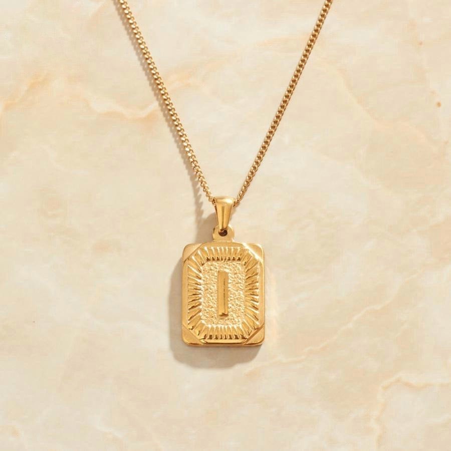 melomelo I Valentin - Initial Letter A-Z Pendant Necklaces