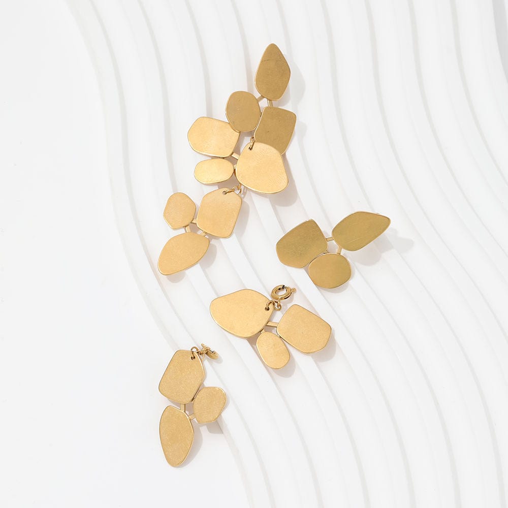 melomelo Ivy - Leaf Dangle Earrings