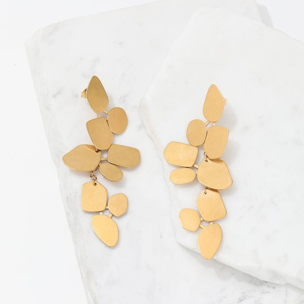 melomelo Ivy - Leaf Dangle Earrings