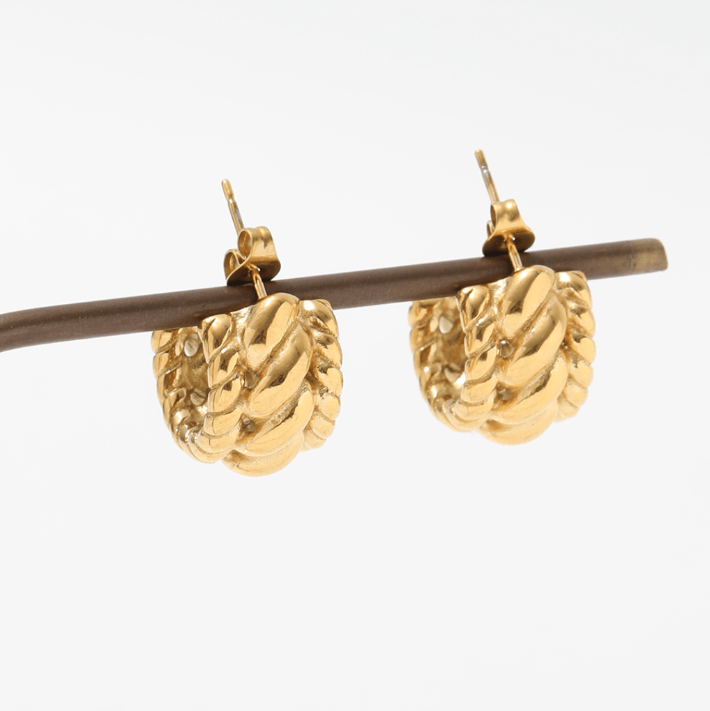 melomelo Kaleb - Chunky Rope Earrings