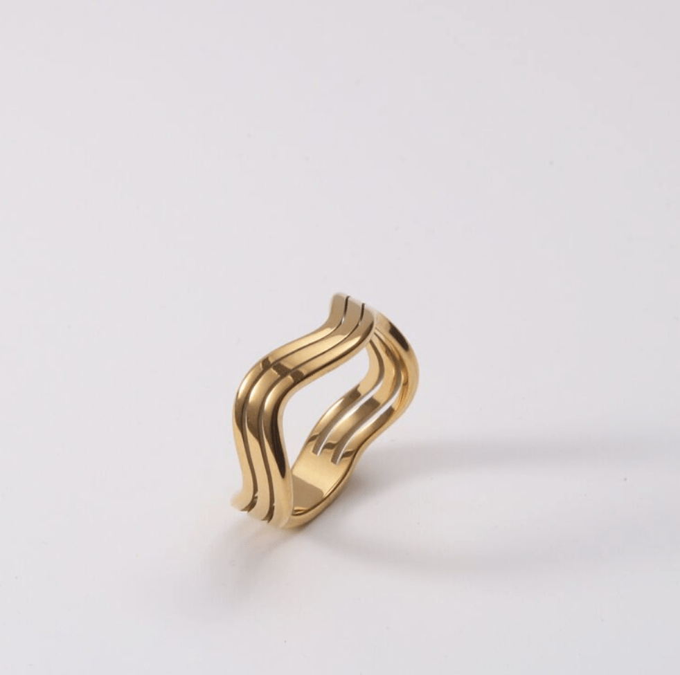 melomelo Livorno - Triple Wave Layering Ring