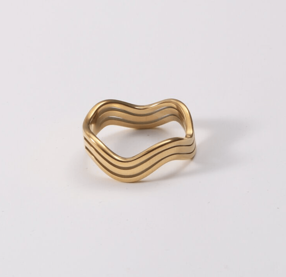 melomelo Livorno - Triple Wave Layering Ring