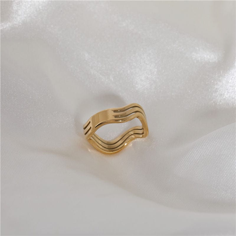 melomelo Livorno - Triple Wave Layering Ring