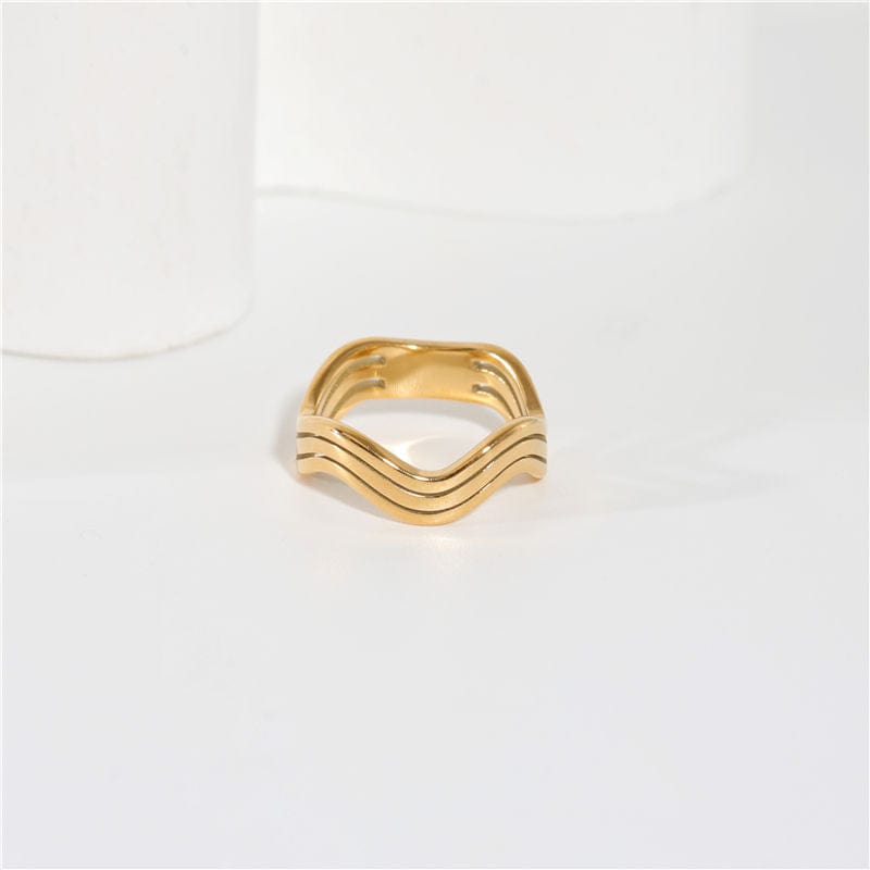 melomelo Livorno - Triple Wave Layering Ring