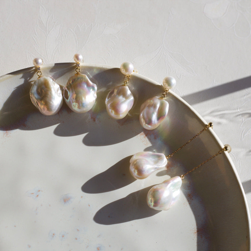 melomelo Eileen - Dangle Pearl Earrings