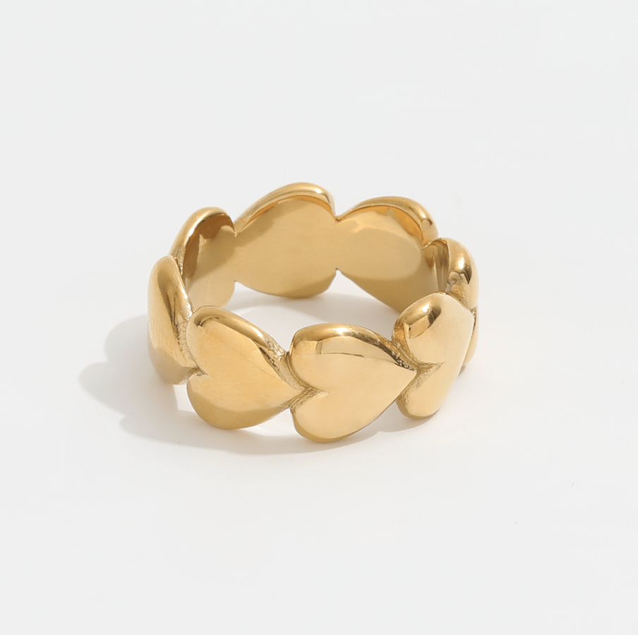 melomelo Love Heart Band Ring