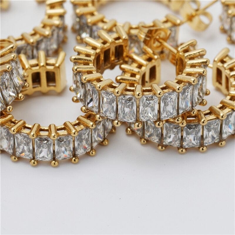 melomelo Madison - Crystal Hoops