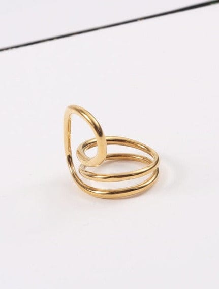 melomelo Majestic - Modern Ring Gold