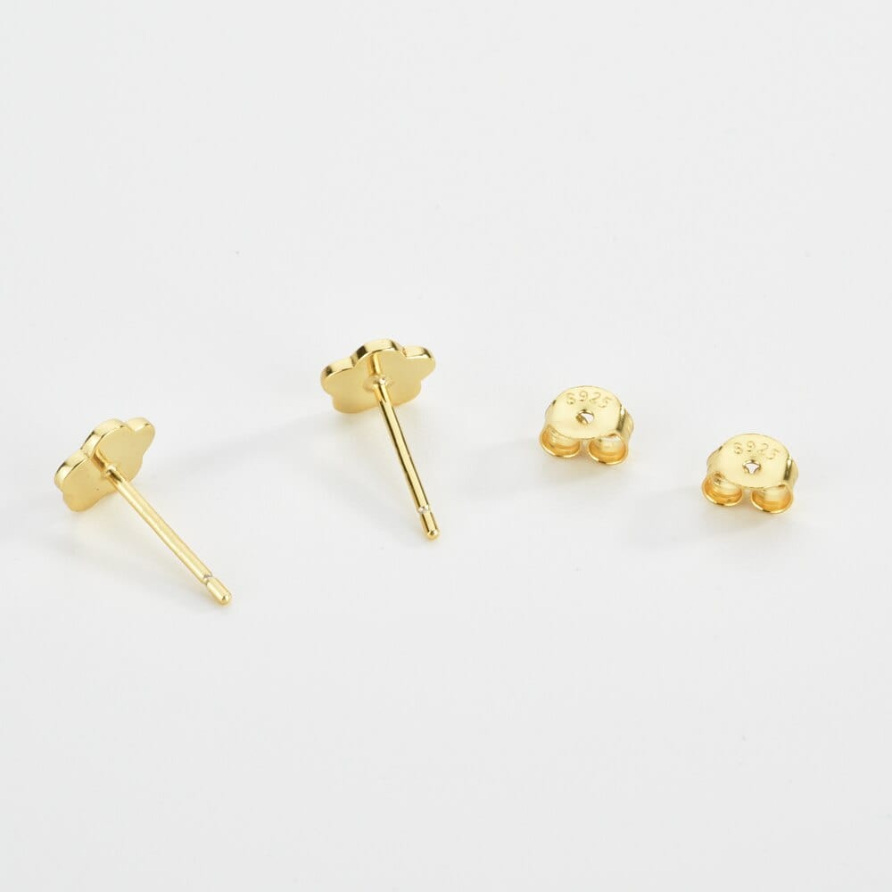 melomelo Mischa - Enamel Flower Stud Earrings