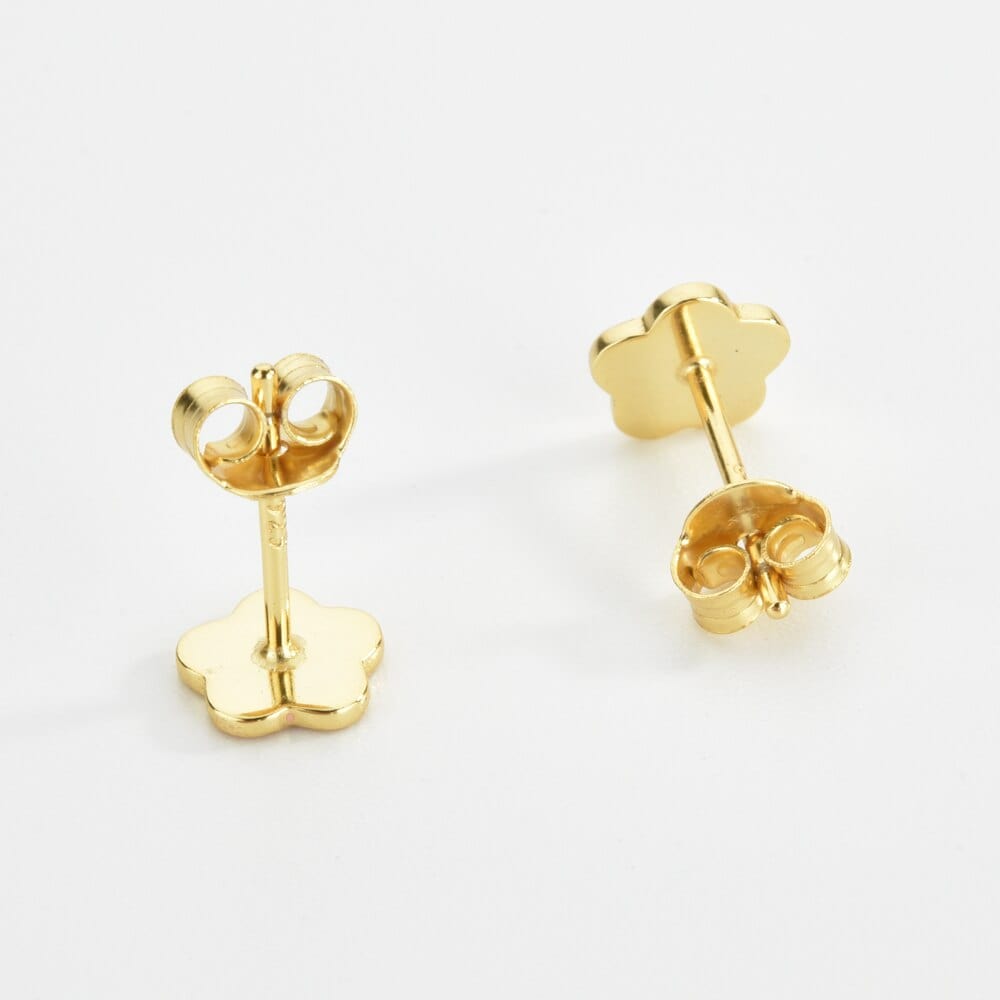 melomelo Mischa - Enamel Flower Stud Earrings