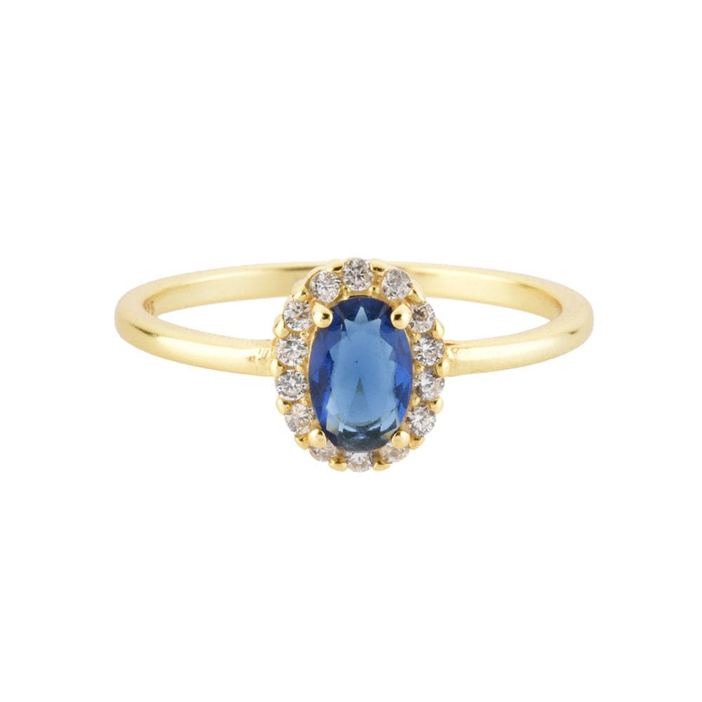 melomelo Ocean Blue / US 6 Nazareth - Diana Diamond Classic Ring