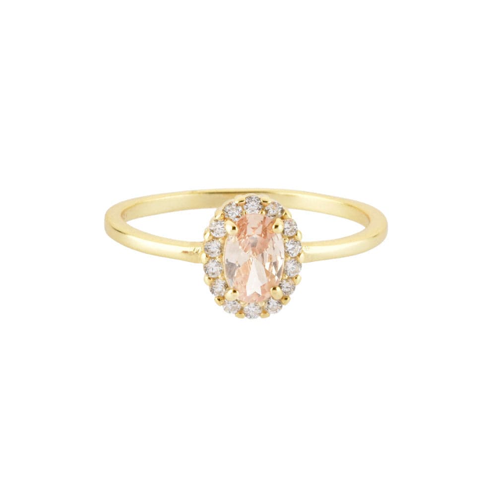 melomelo Peach / US 6 Nazareth - Diana Diamond Classic Ring