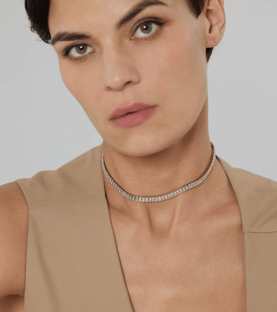 melomelo Penelope - Crystal Choker Necklace