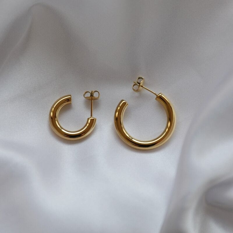 melomelo Salome - Polished Hoop Earrings 2 Sizes